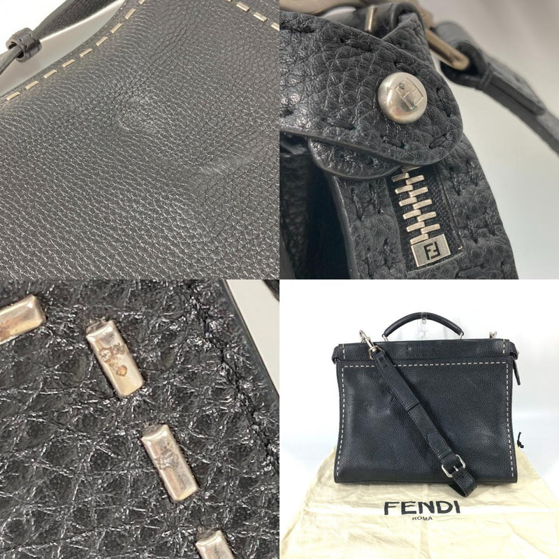 FENDI 7VA406 Celeria Peekaboo Iconic Fit 2WAY Business Bag Tote Bag Shoulder