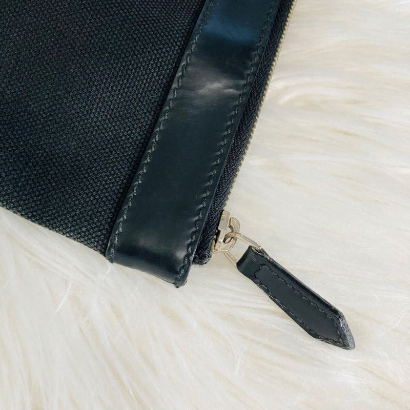 BALENCIAGA Clutch Bag Balenciaga Black Denim Campus