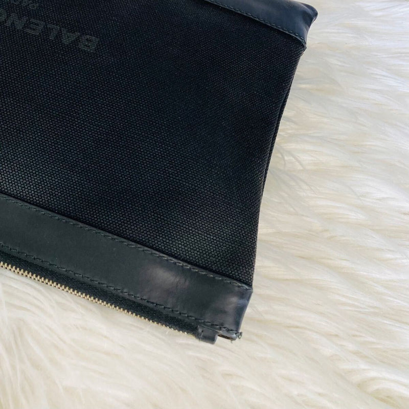 BALENCIAGA Clutch Bag Balenciaga Black Denim Campus
