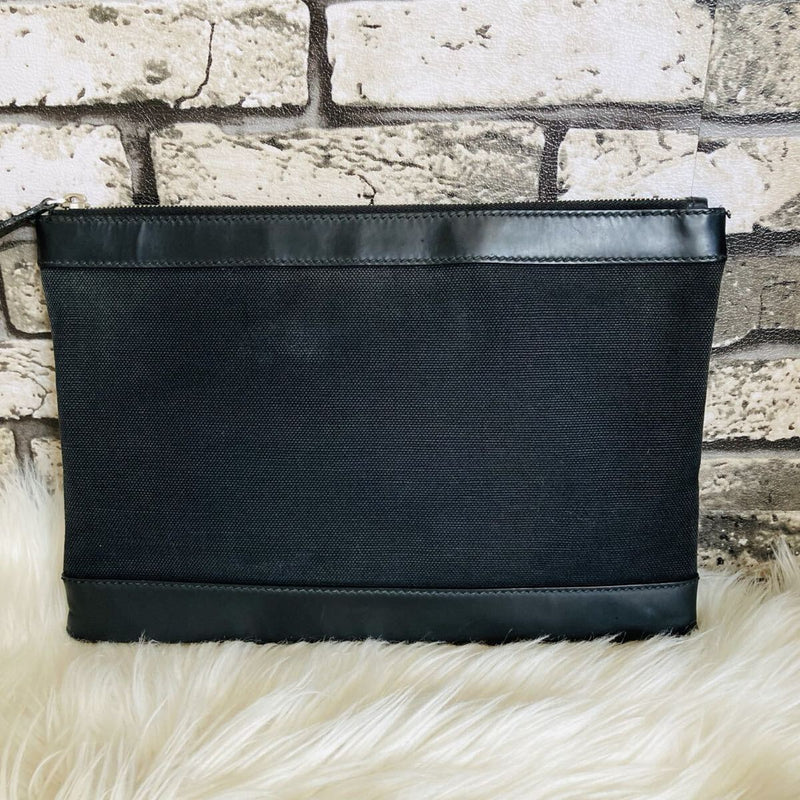 BALENCIAGA Clutch Bag Balenciaga Black Denim Campus