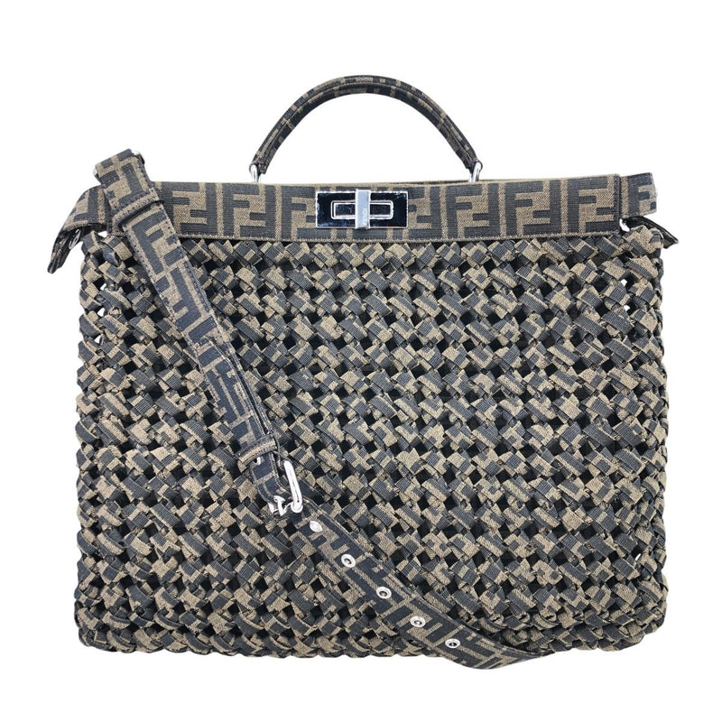 FENDI Peekaboo IC You Medium 7VA529 Business Bag Briefcase Logo 24034682 AO