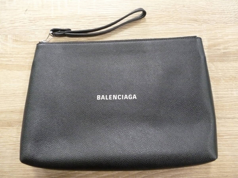 Balenciaga Clutch Bag Pouch Black Men's 618362-1izk3-1090 Used Good condition