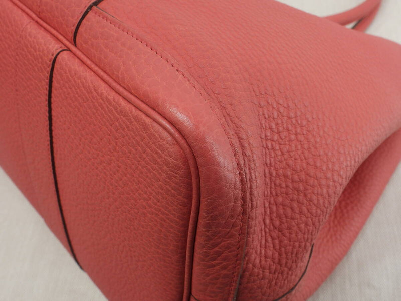 Hermes Garden Party PM Negonda Leather Pink Tote Bag Shoulder Bag in Good
