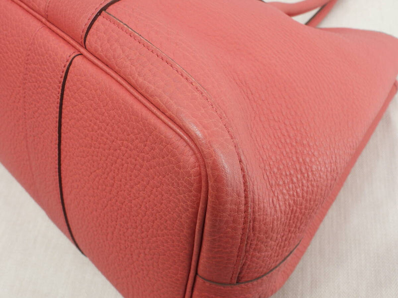 Hermes Garden Party PM Negonda Leather Pink Tote Bag Shoulder Bag in Good