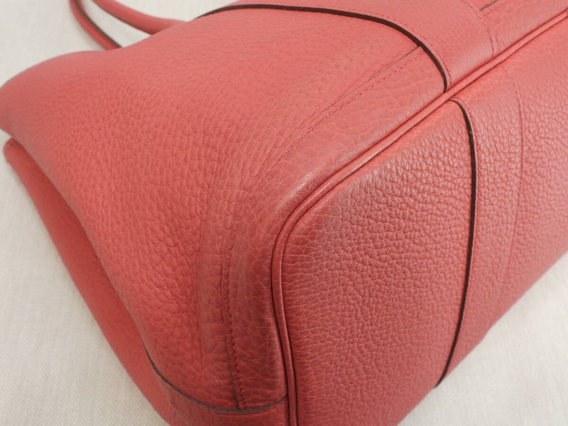 Hermes Garden Party PM Negonda Leather Pink Tote Bag Shoulder Bag in Good