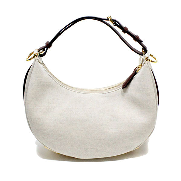 FENDI Graphic Small Canvas 3WAY Bag Lettering Hobo Bag Handbag Shoulder Women