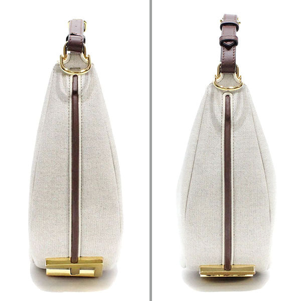 FENDI Graphic Small Canvas 3WAY Bag Lettering Hobo Bag Handbag Shoulder Women