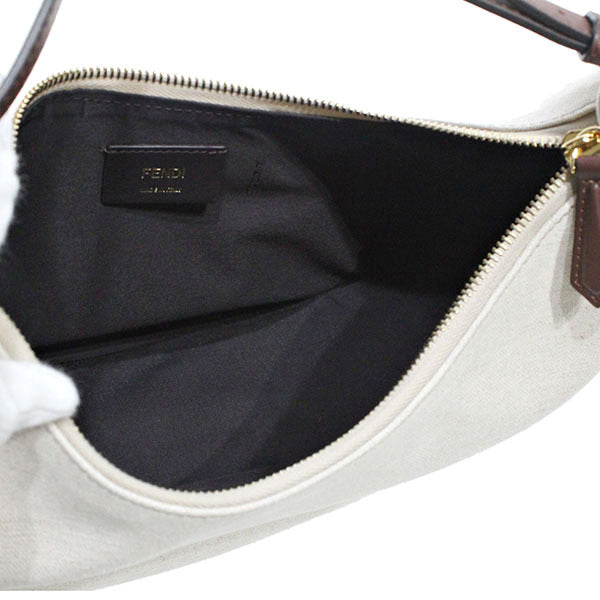 FENDI Graphic Small Canvas 3WAY Bag Lettering Hobo Bag Handbag Shoulder Women