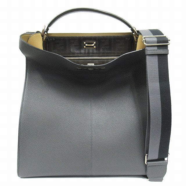 FENDI PEEKABOO X-LITE FIT Peekaboo X-LITE FIT Leather 2-way Shoulder Hand Bag
