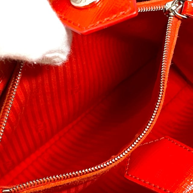 FENDI 8BH253-M5Q 2way Petit Toujour Toujour Handbag Tote Bag Leather Enamel Red