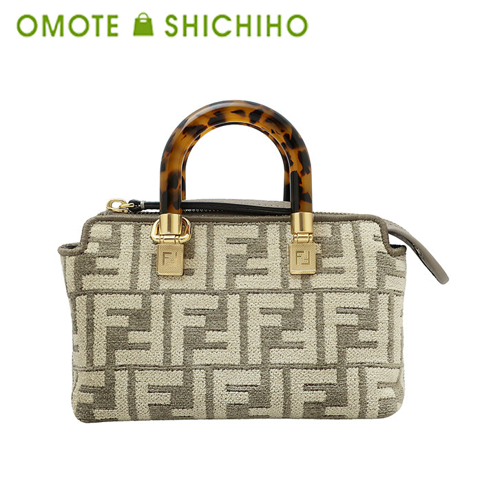 FENDI By the Way Mini 2-way bag felt Zucca beige 8BS067 Unused item ◆N rank