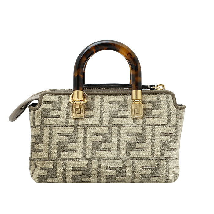 FENDI By the Way Mini 2-way bag felt Zucca beige 8BS067 Unused item ◆N rank