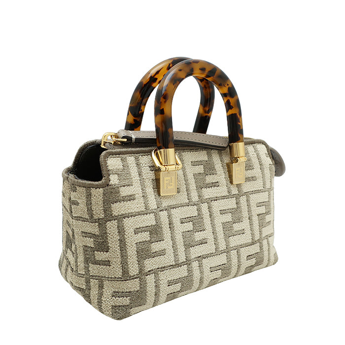 FENDI By the Way Mini 2-way bag felt Zucca beige 8BS067 Unused item ◆N rank