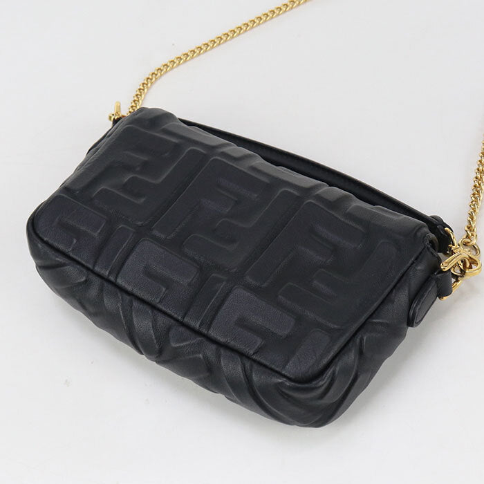 Good condition FENDI crossbody shoulder bag 8BS017 A72V F15ZW chain FF motif