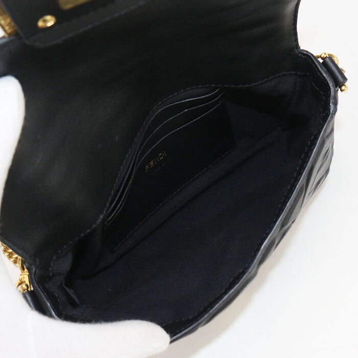 Good condition FENDI crossbody shoulder bag 8BS017 A72V F15ZW chain FF motif