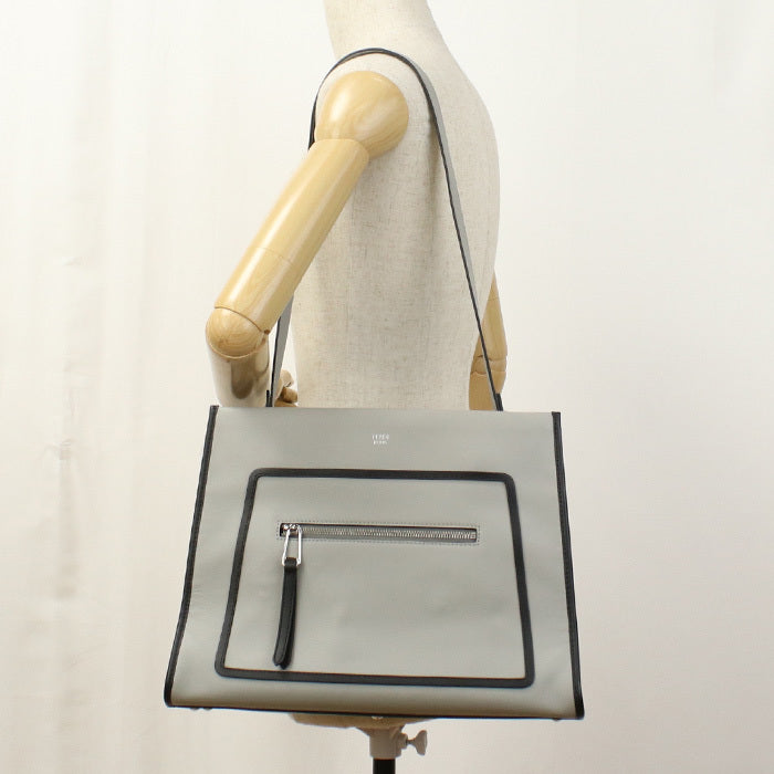 Good condition FENDI tote bag 8BH343 SIZ F1373 2WAY Runaway Women's Gray