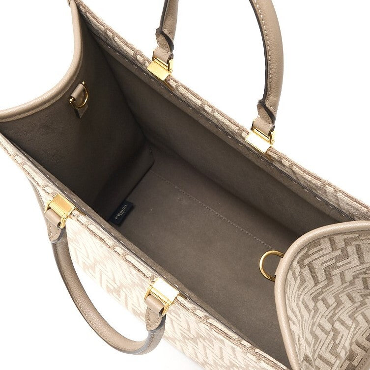FENDI FENDI Sunshine Medium 8BH386AQF4F0E65 2WAY Tote Shoulder Bag Leather x