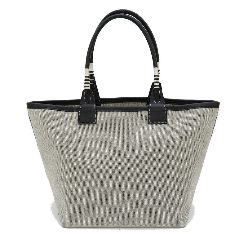 ★★Final special price HERMES/Hermes Steeple 28 Tote Bag Canvas/Leather Black