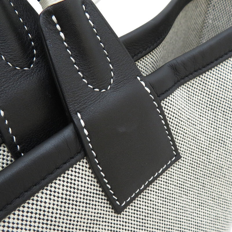 ★★Final special price HERMES/Hermes Steeple 28 Tote Bag Canvas/Leather Black