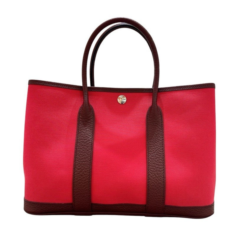 Hermes HERMES Garden Party TPM A-cut Rose Extreme Bordeaux Silver Hardware