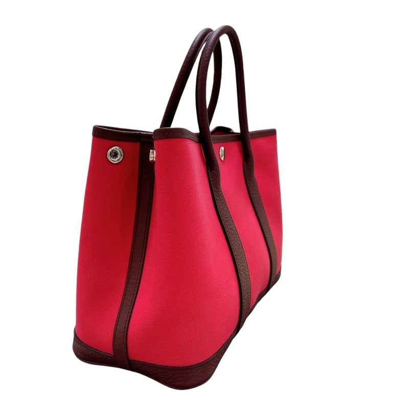 Hermes HERMES Garden Party TPM A-cut Rose Extreme Bordeaux Silver Hardware