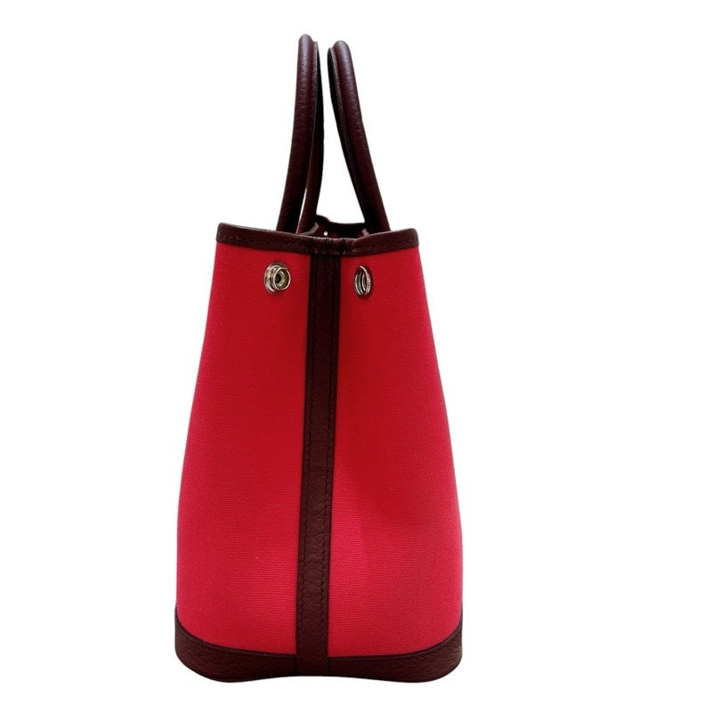 Hermes HERMES Garden Party TPM A-cut Rose Extreme Bordeaux Silver Hardware