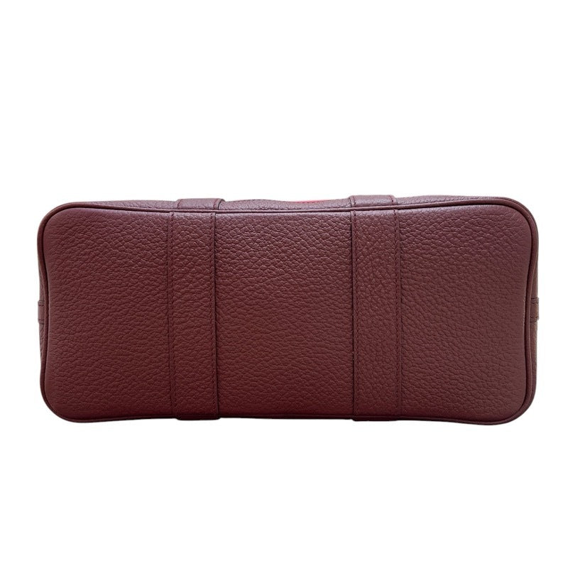 Hermes HERMES Garden Party TPM A-cut Rose Extreme Bordeaux Silver Hardware