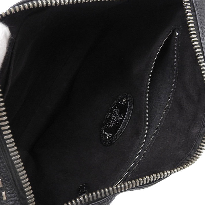 FENDI Celeria Shoulder Bag Messenger Bag Crossbody Shoulder Leather Black