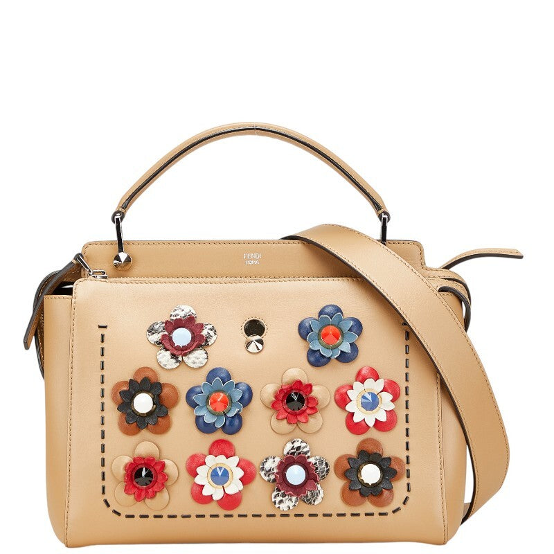 FENDI.com Flower Studded Handbag Shoulder Bag 2WAY 8BN298 Beige Multicolor