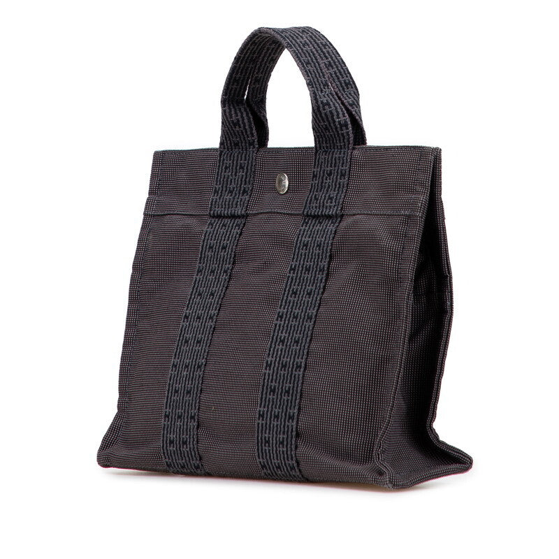 Hermes YELLINE PM Handbag Tote Bag Grey Canvas Women's HERMES