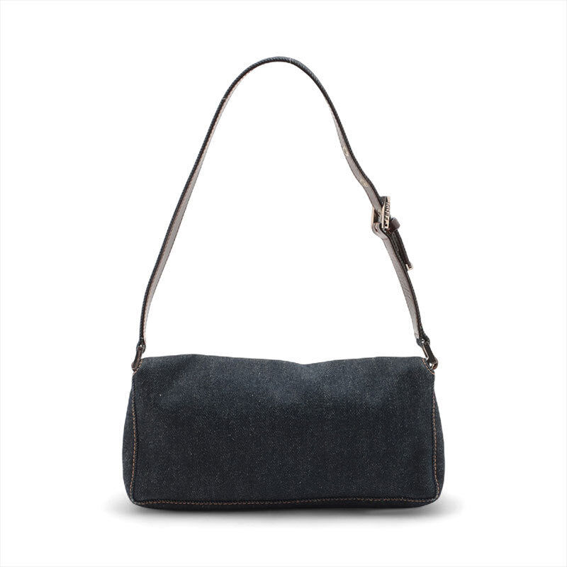 FENDI Shoulder Bag Denim Navy