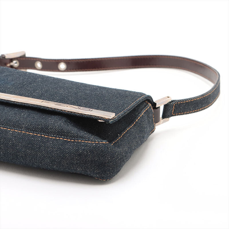 FENDI Shoulder Bag Denim Navy