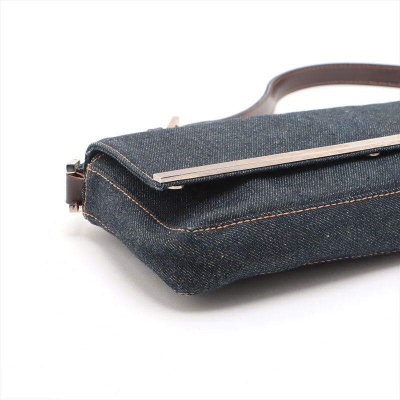FENDI Shoulder Bag Denim Navy