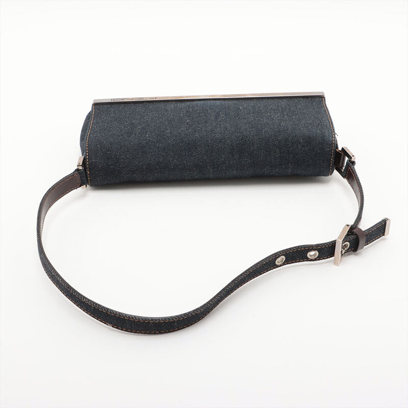 FENDI Shoulder Bag Denim Navy