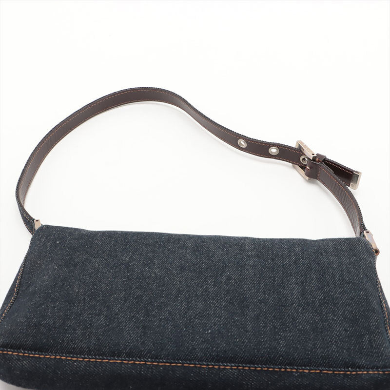 FENDI Shoulder Bag Denim Navy