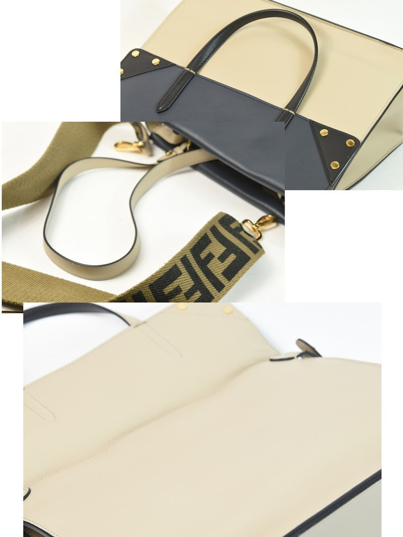 [New and unused] FENDI Flip Large Tote Bag 2WAY Shoulder Bag 8BT303