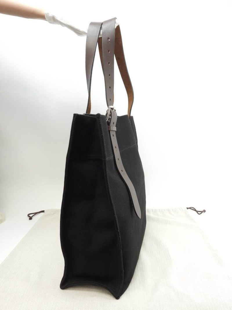 Hermes Tote Bag Etriviere Toal Black Brown Leather Men's Shoulder Bag @□Q