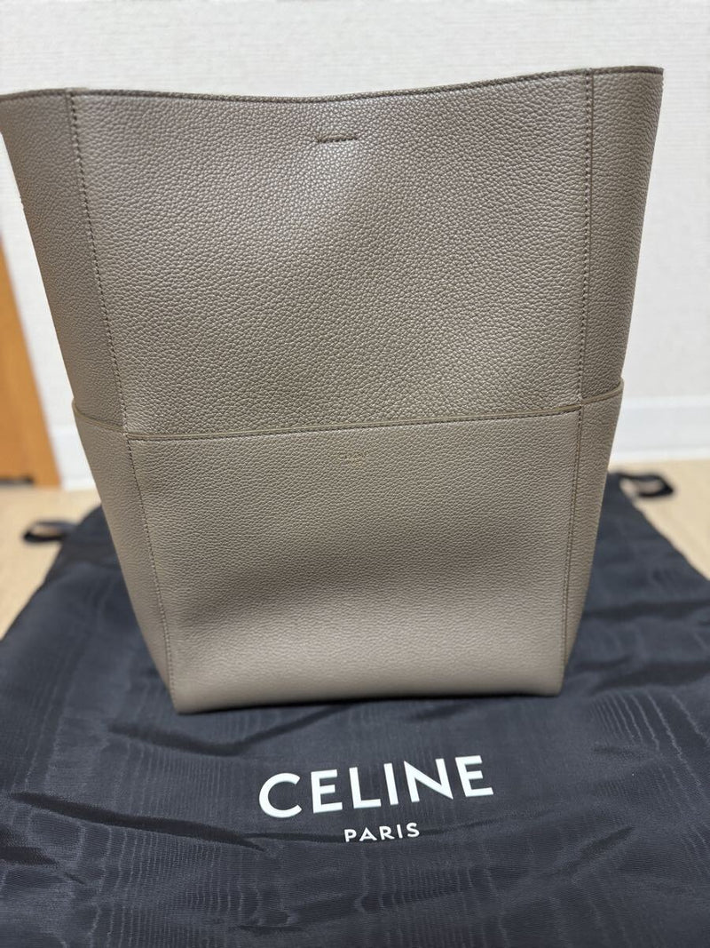 Brand new and unused CELINE Sangre Bucket Bag Greige