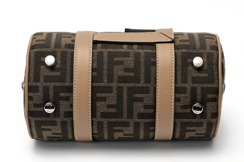 FENDI Zucca Small Boston Bag 7VA570 Canvas/Leather Product Number K-158807 New