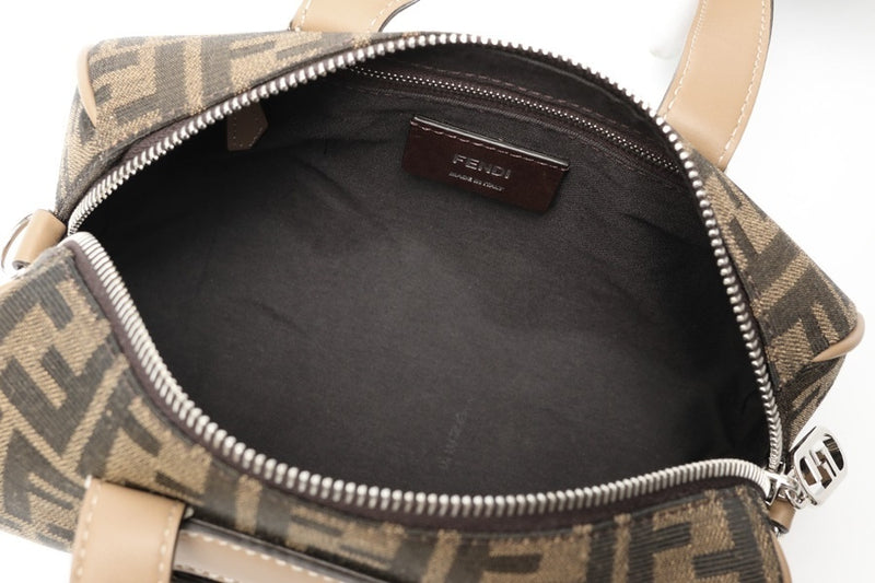 FENDI Zucca Small Boston Bag 7VA570 Canvas/Leather Product Number K-158807 New