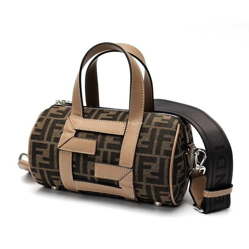 FENDI Zucca Small Boston Bag 7VA570 Canvas/Leather Product Number K-158807 New