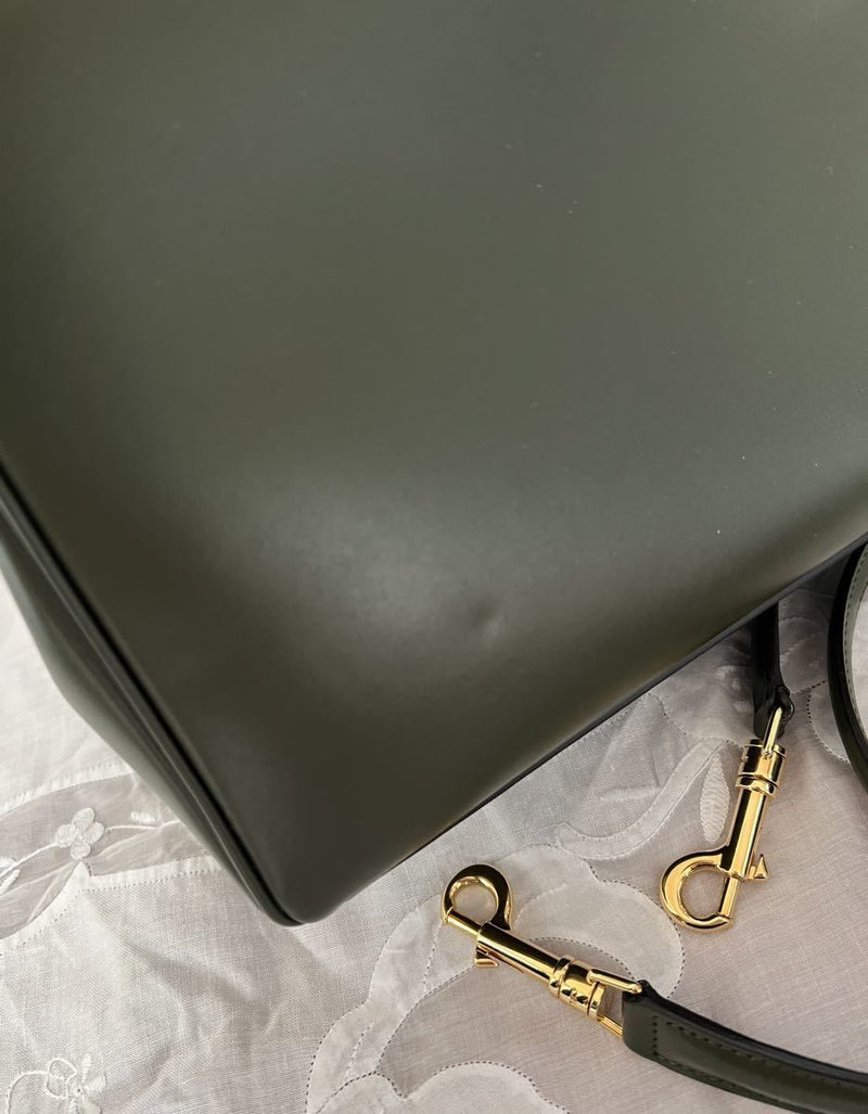 CELINE Shoulder Bag 32 2WAY Olive Green