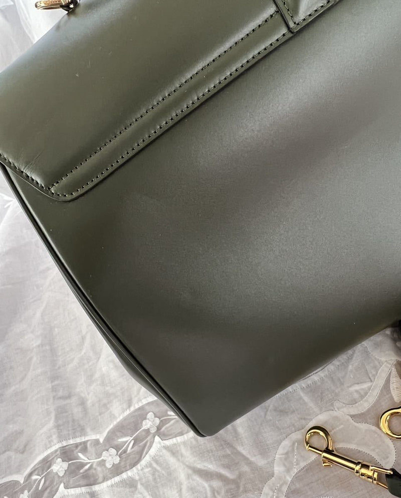 CELINE Shoulder Bag 32 2WAY Olive Green