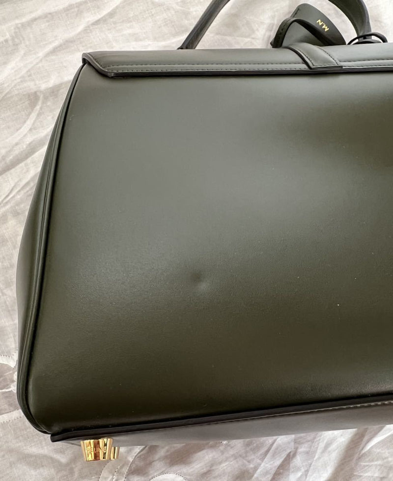 CELINE Shoulder Bag 32 2WAY Olive Green