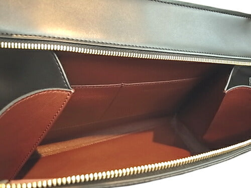 :CELINE 172603 Large Edge Black Leather Calf Shoulder Bag Handbag One Shoulder
