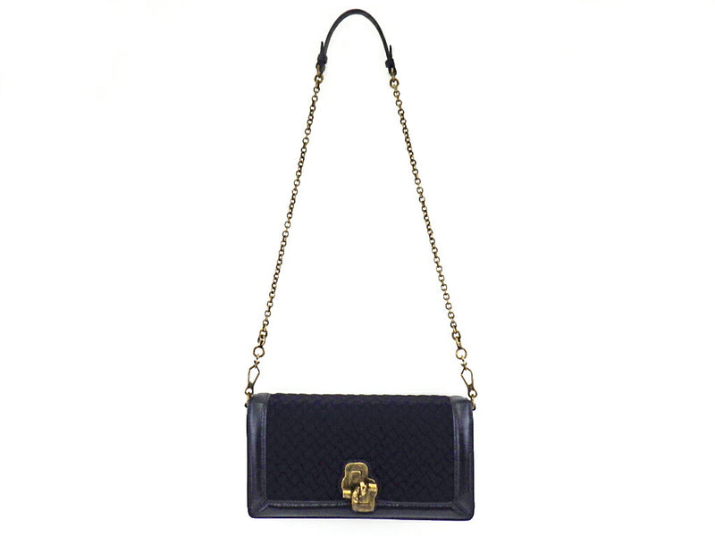 [Unused] Bottega Veneta Intrecciato Clutch Knot Chain Shoulder Bag Wool x