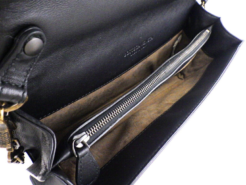 [Unused] Bottega Veneta Intrecciato Clutch Knot Chain Shoulder Bag Wool x