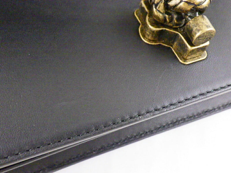 [Unused] Bottega Veneta Intrecciato Clutch Knot Chain Shoulder Bag Wool x