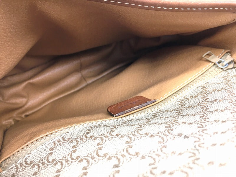 [Used] CELINE OLD Old Vintage Macadam Pattern Riri Zip Shoulder Bag [Ichinomiya
