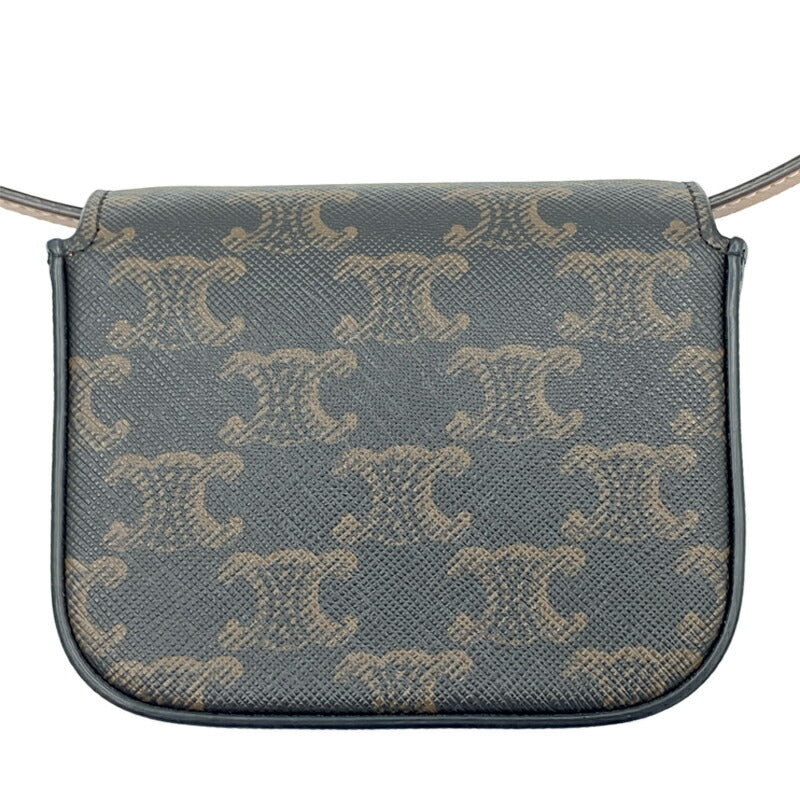 ★Good condition★CELINE Mini Triomphe Micro Bag Crossbody Used A [Tsujiya Pawn